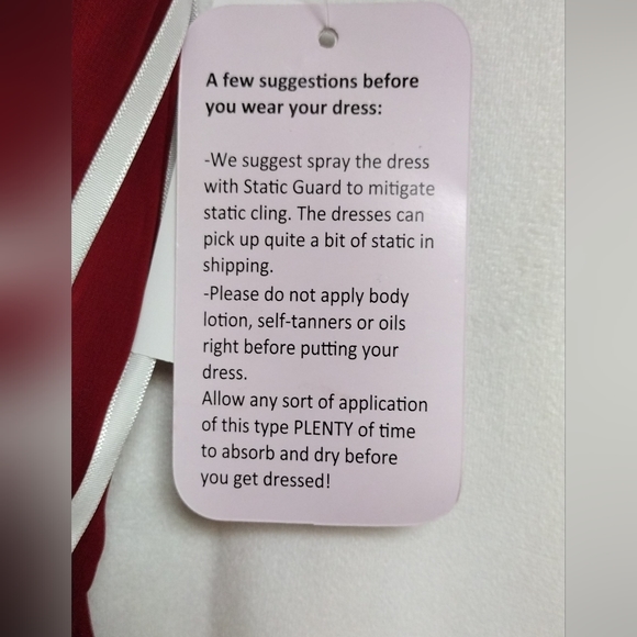 Size 8 Chiffon Burgundy Dress - Picture 3 of 8